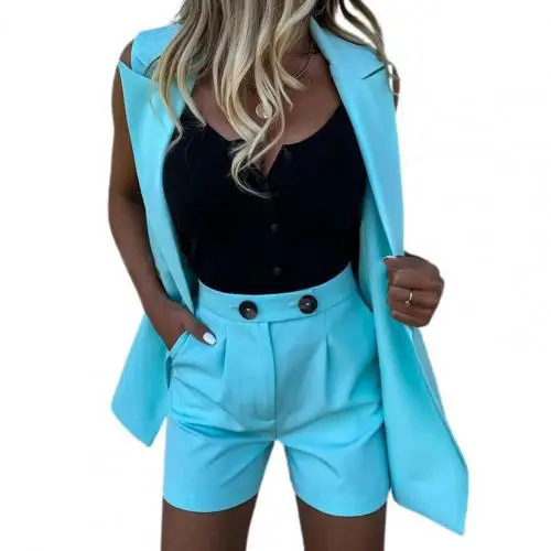 സ്റ്റെല്ല (Stella)® | Elegant Streetwear-Set Blazer+Shorts - Image 7