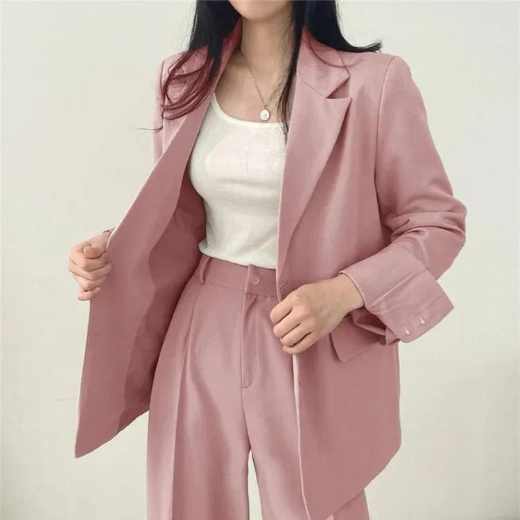 സോഫിയ (Sophia)® | Blazer And Straight-Leg Pants Set For Women