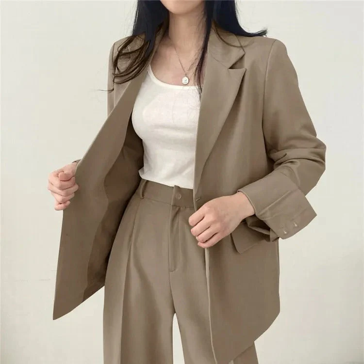 സോഫിയ (Sophia)® | Blazer And Straight-Leg Pants Set For Women - Image 11
