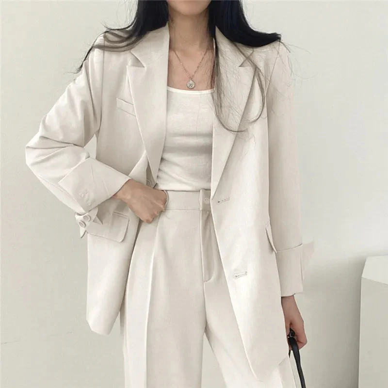 സോഫിയ (Sophia)® | Blazer And Straight-Leg Pants Set For Women - Image 23