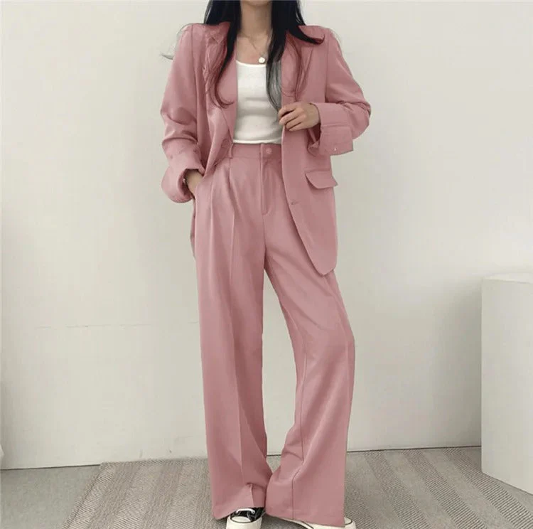 സോഫിയ (Sophia)® | Blazer And Straight-Leg Pants Set For Women - Image 3