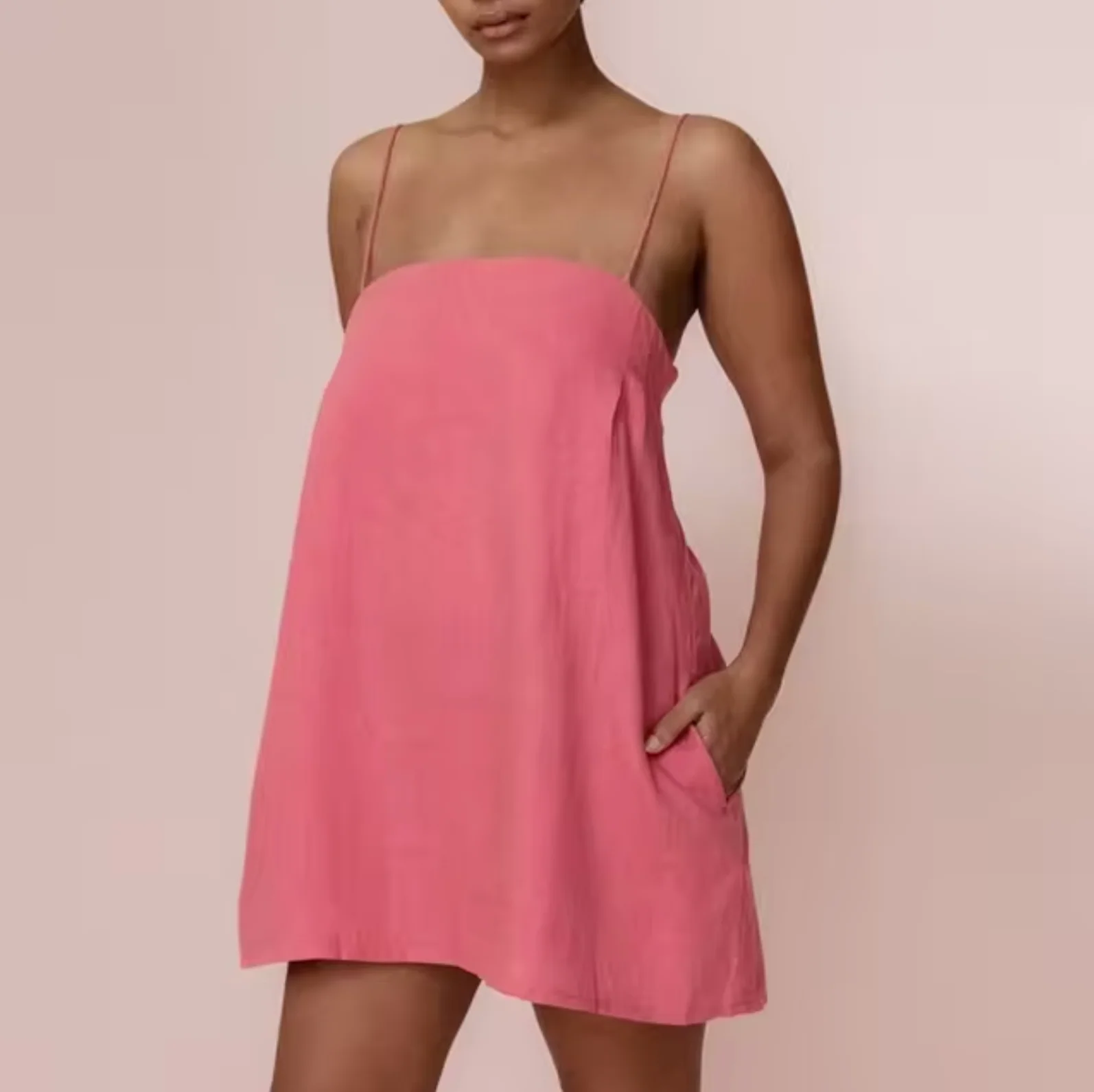 Adria® | Short Linen And Cotton Dress - Image 2
