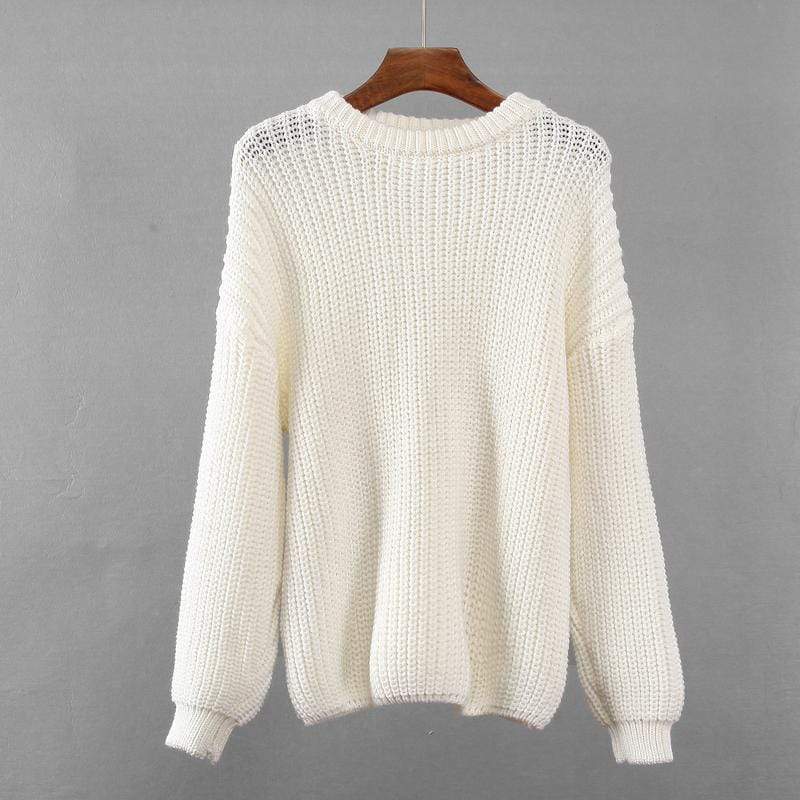 Adriana | Knitted loose autumn sweater for women - Image 3