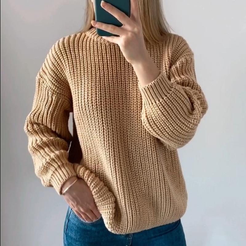 Adriana | Knitted loose autumn sweater for women - Image 8