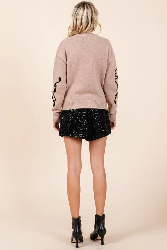 Adriana | Knitted sweater with floral embroidery - Image 19