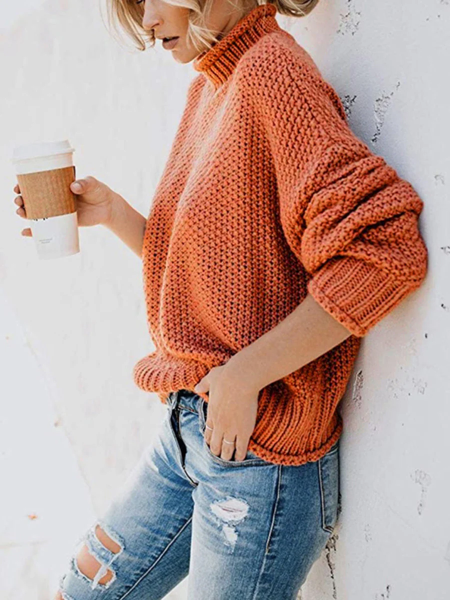 Agnes | Pullover with a turtleneck and dropped shoulders - Image 2