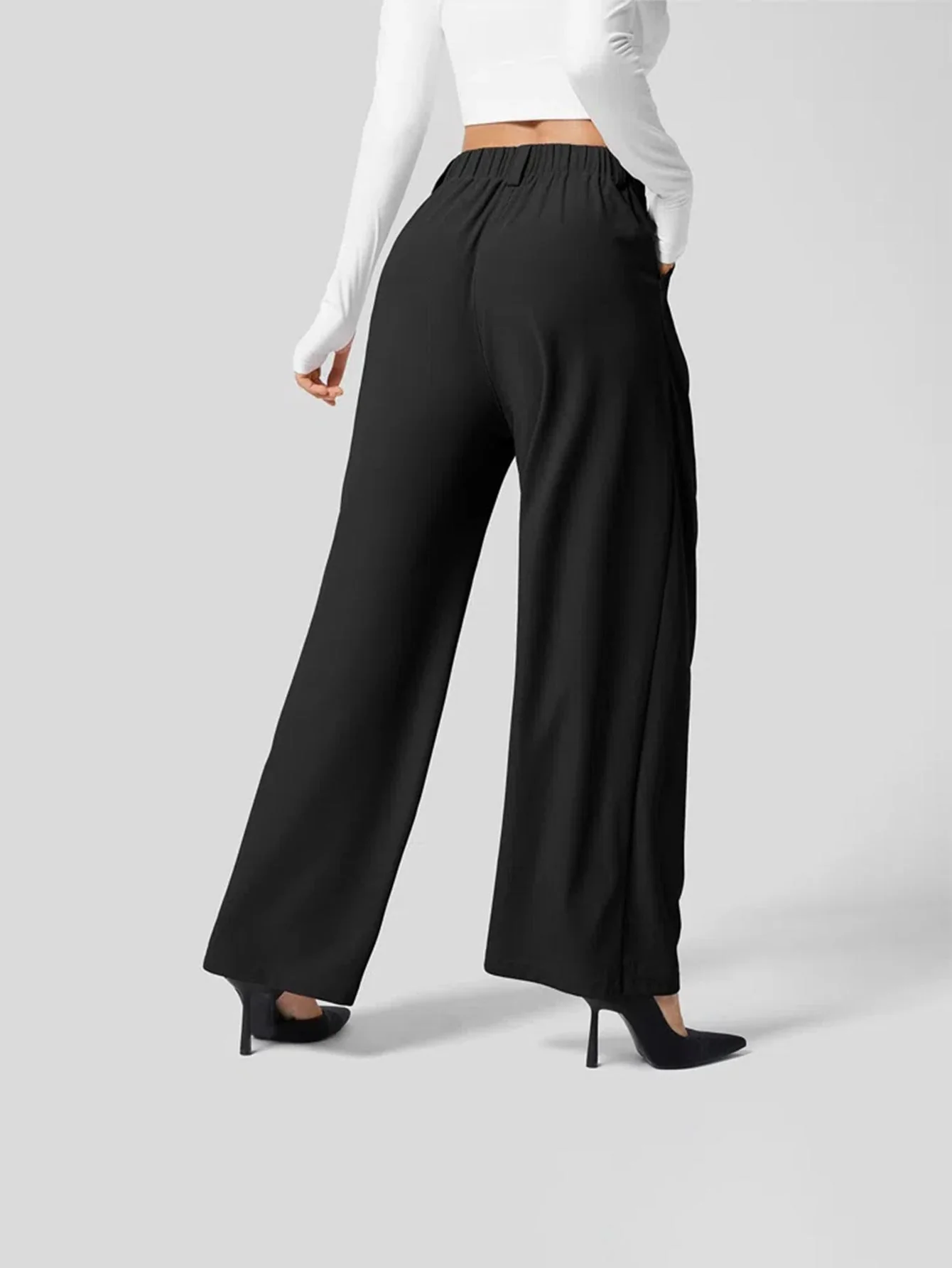 Aisha® | Wide-cut palazzo pants for women - Image 3