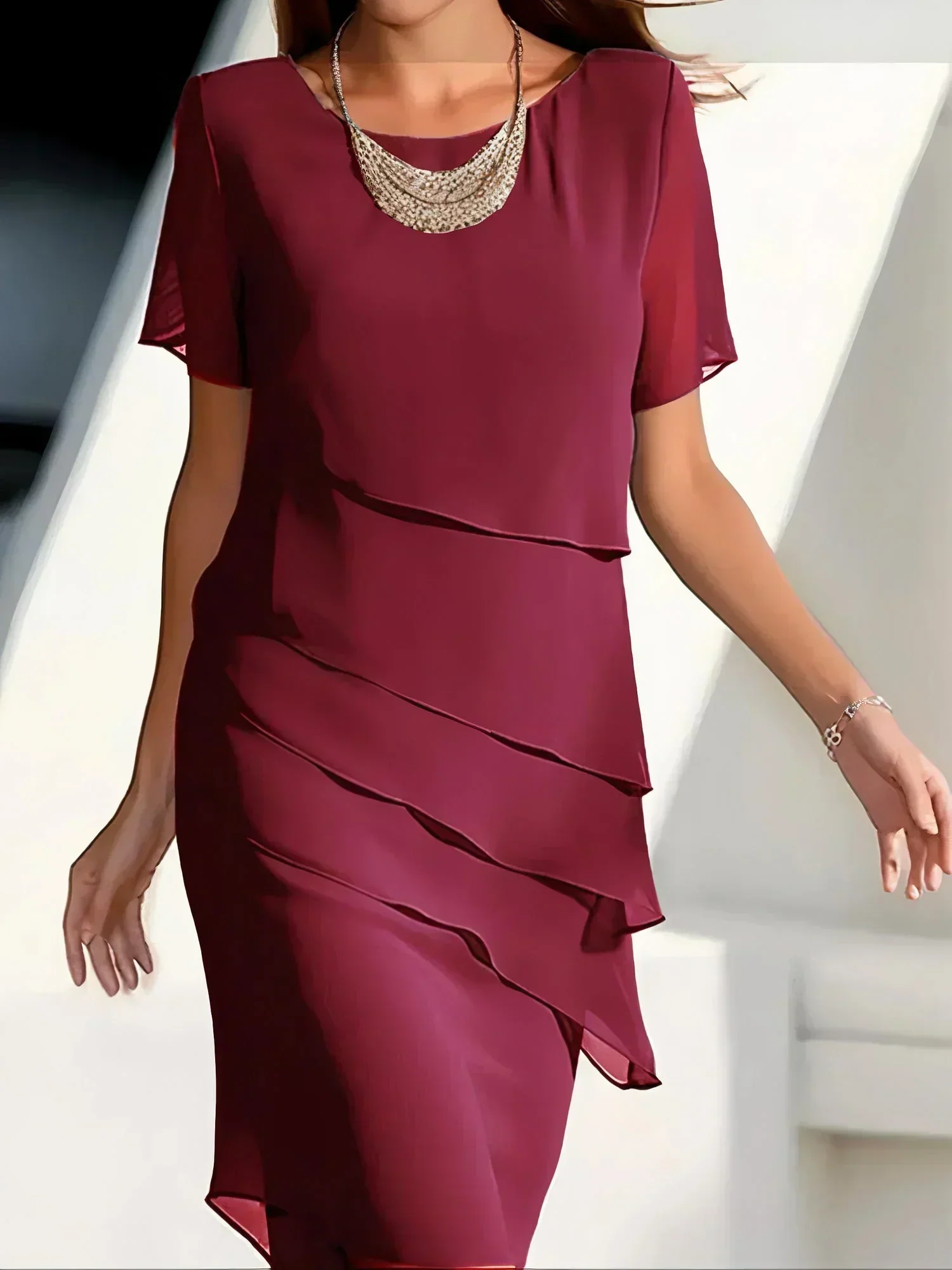 Alarice® | Chiffon Cocktail Dress - Image 2