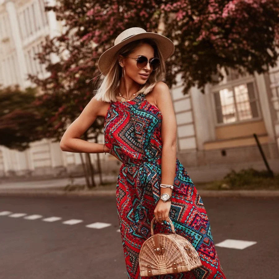 Alba® | Women'S Floral Maxi Dress With Adjustable Waist - Image 8
