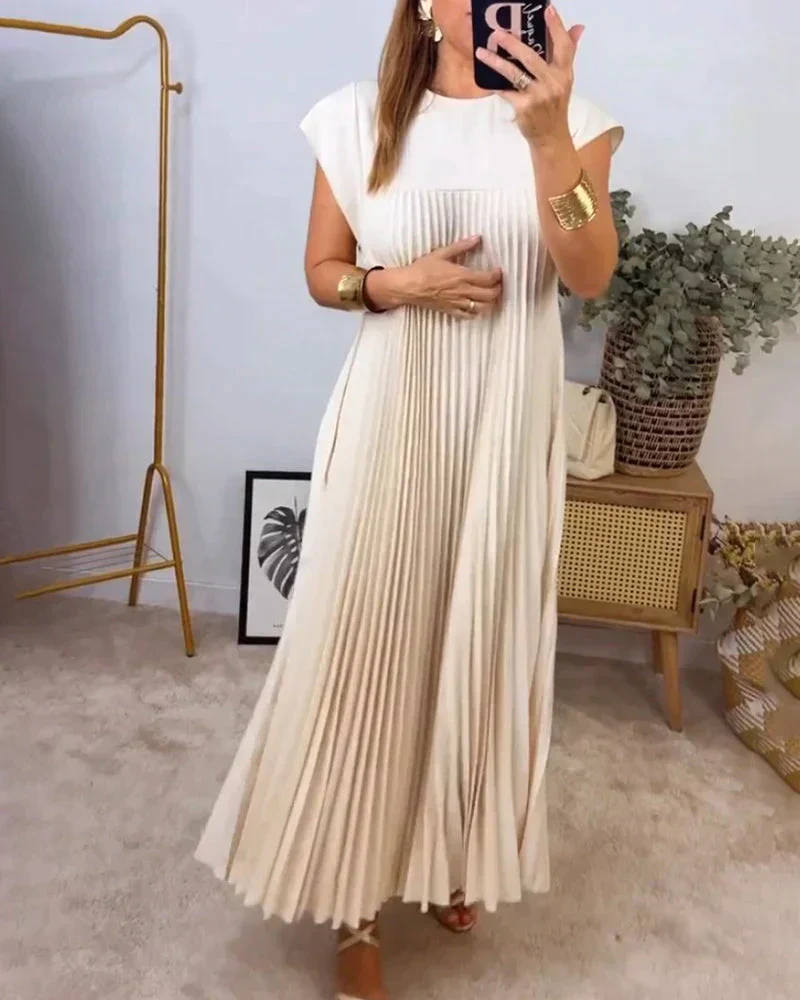 Aldina® | Sleeveless Dress With Pleats - Image 6
