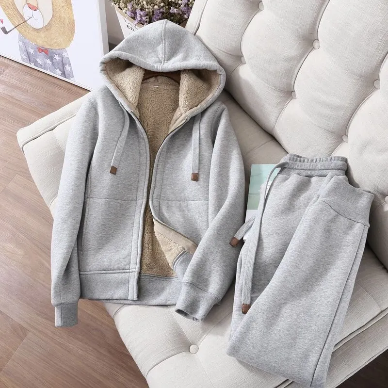 Aleida® | Sports set in plain fleece - Image 2