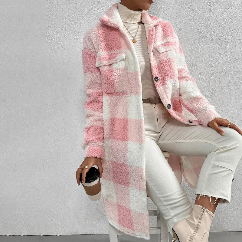 Alessia | Checked women's jacket with fleece lining