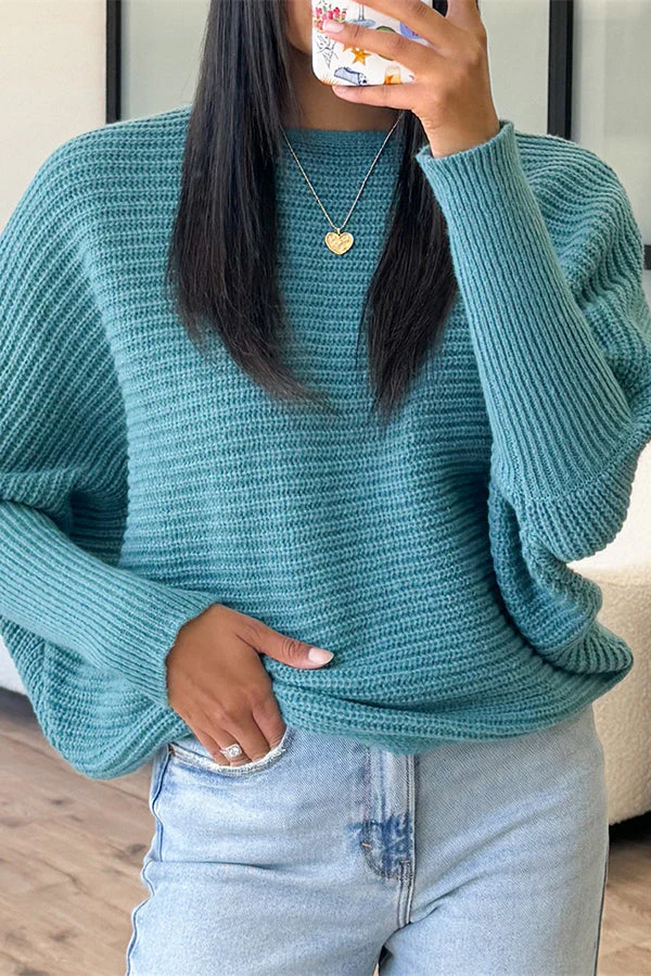 Alicia | Elegant batwing sleeve sweater for women - Image 3