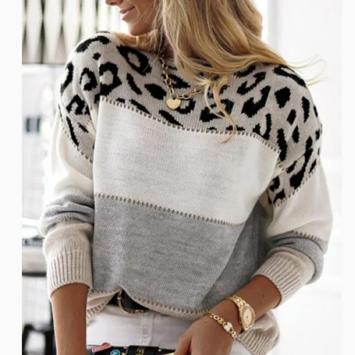 Alicia® | Women's leopard print sweater - Image 3