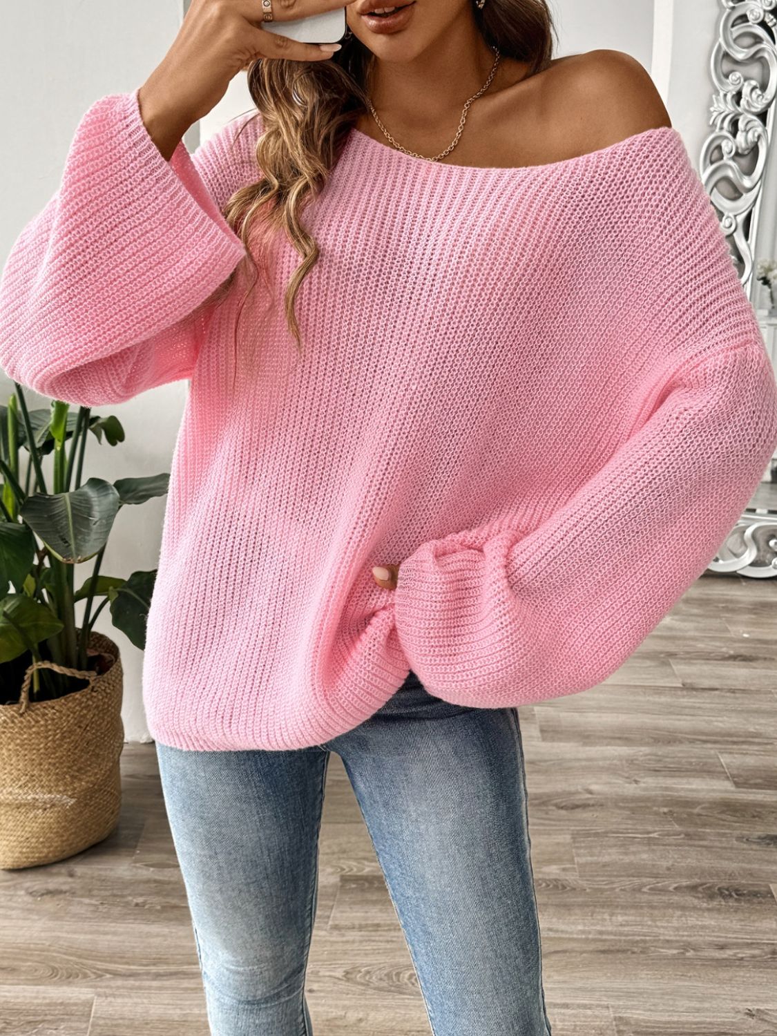 Alida | Crew neck sweater with long sleeves - Image 3