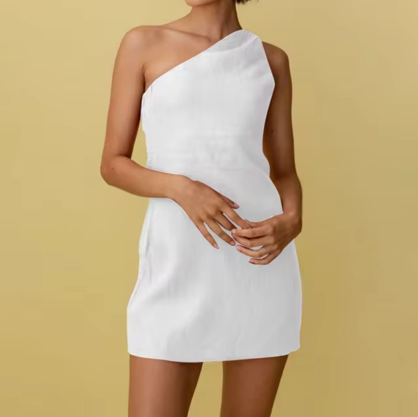Alida® | One Shoulder Short Dress - Image 4