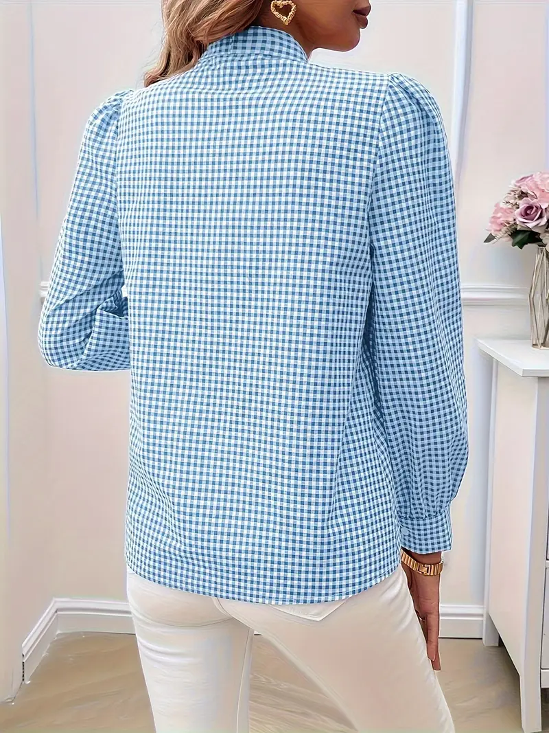 Allegra® | Cotton Blouse With Bow Tie - Image 10