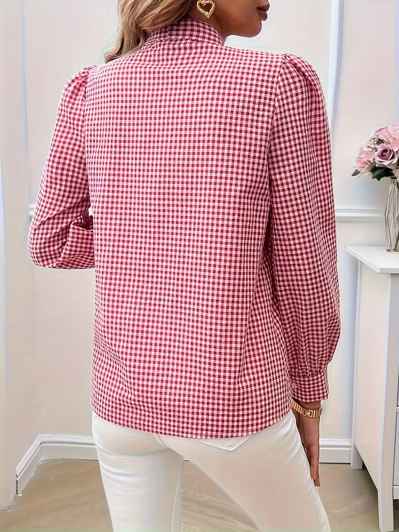 Allegra® | Cotton Blouse With Bow Tie - Image 20