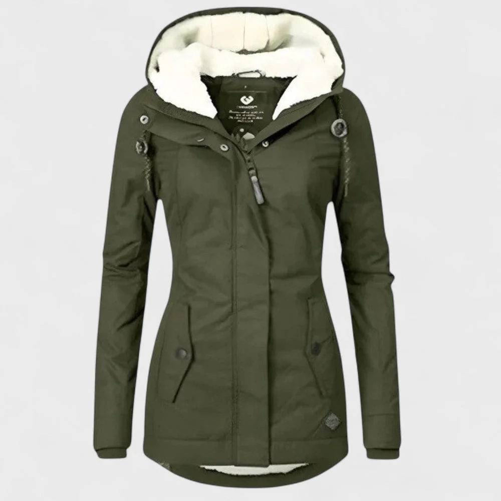 AlpiTech - Women's Warm and Waterproof Hooded Jacket