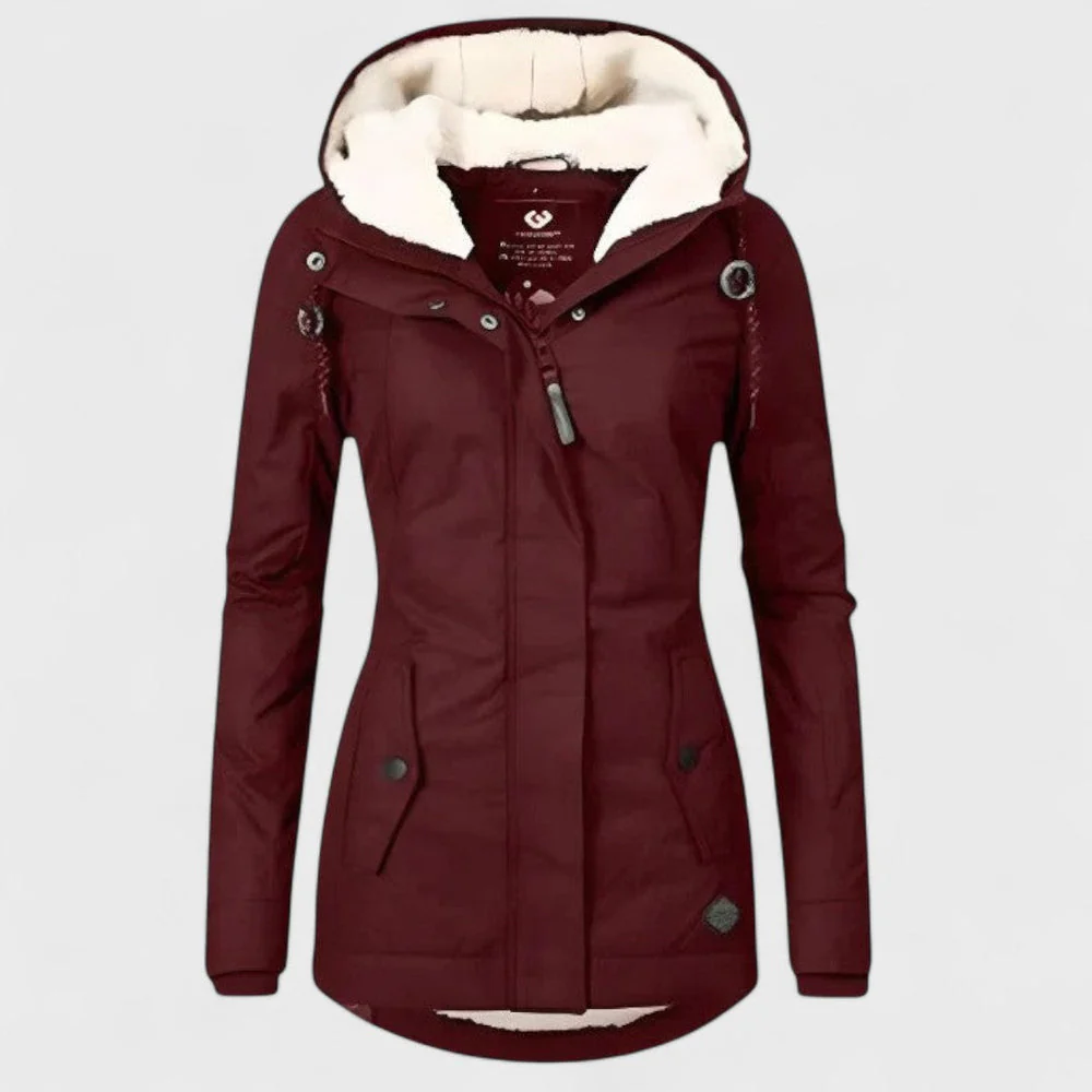 AlpiTech - Women's Warm and Waterproof Hooded Jacket - Image 4