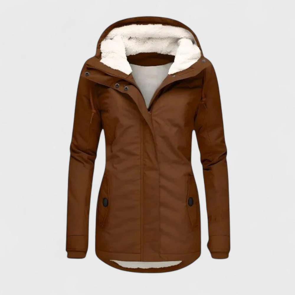 AlpiTech - Women's Warm and Waterproof Hooded Jacket - Image 5