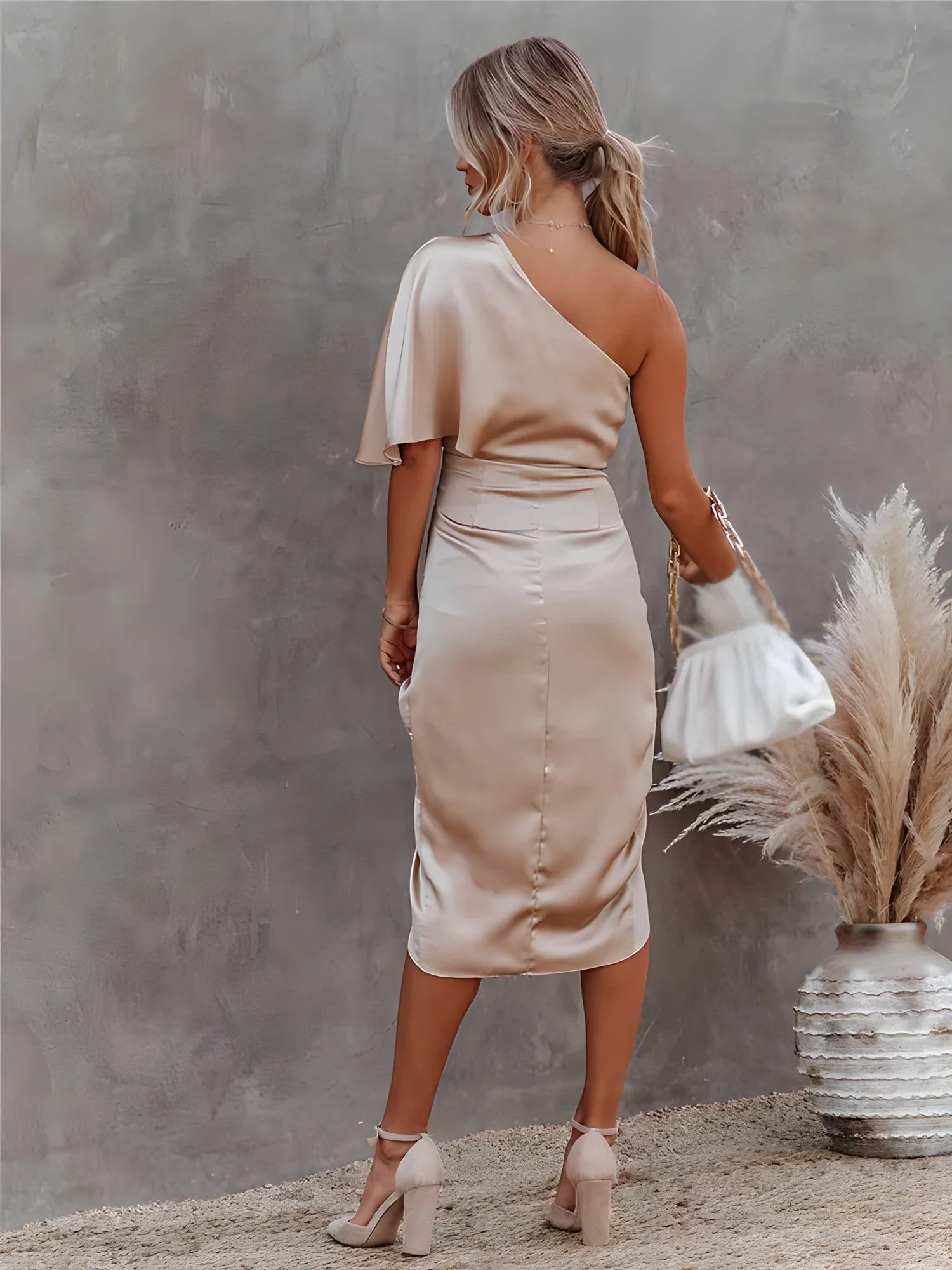 Alta® | Elegant Cocktail Dress With One Shoulder - Image 9