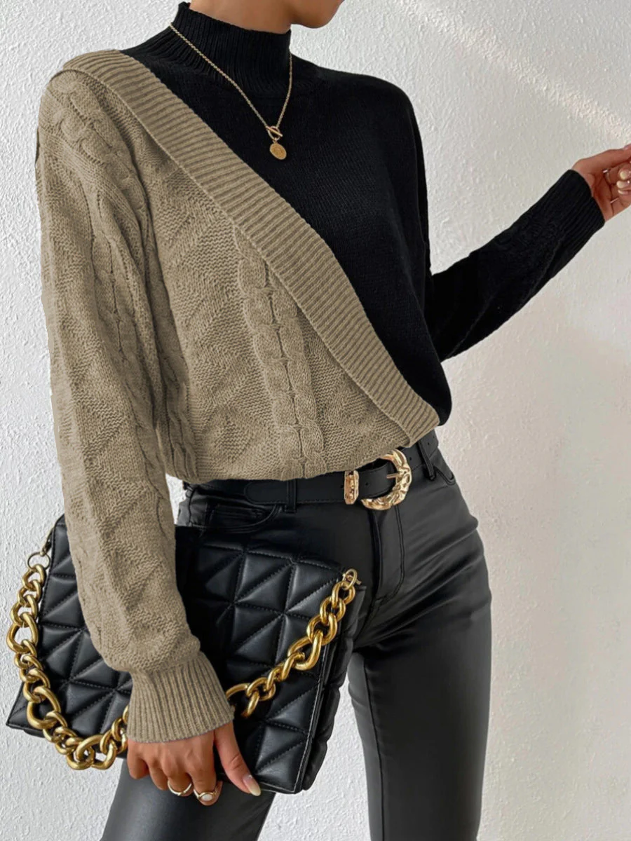 Amalia | Asymmetrical casual sweater for women - Image 2