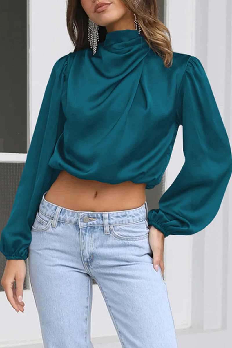 Amalia | Elegant solid patchwork halter tops - Image 14