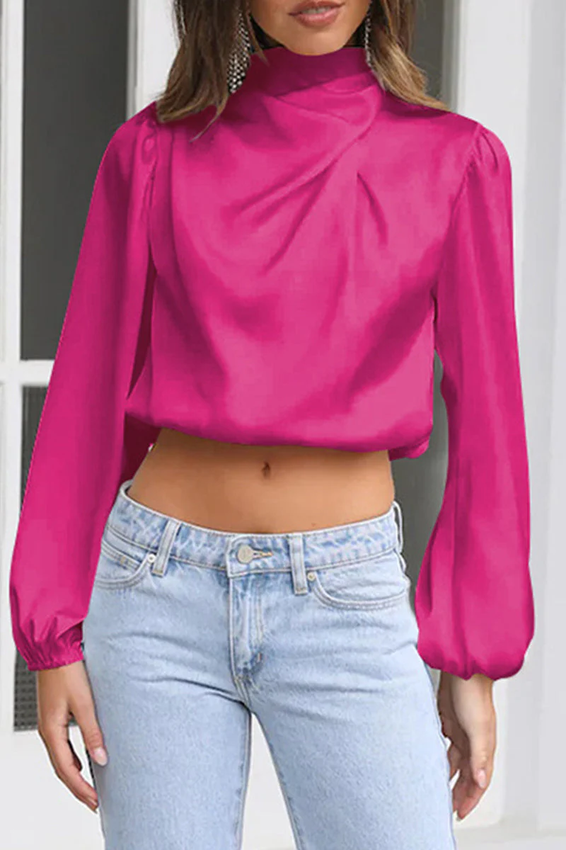 Amalia | Elegant solid patchwork halter tops - Image 17