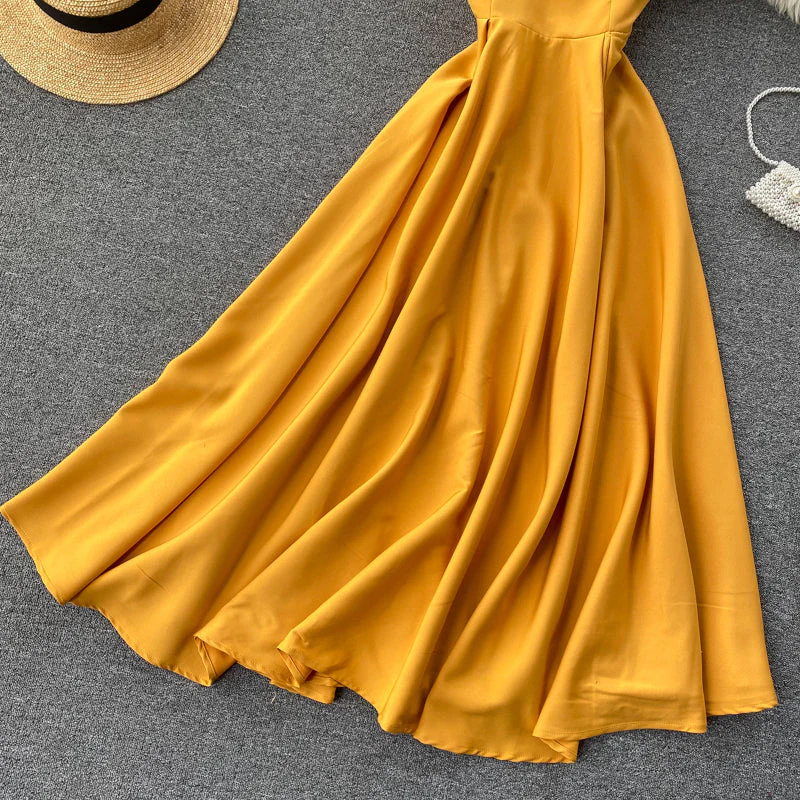 Amatista® | Yellow Sleeveless Cocktail Dress - Image 12