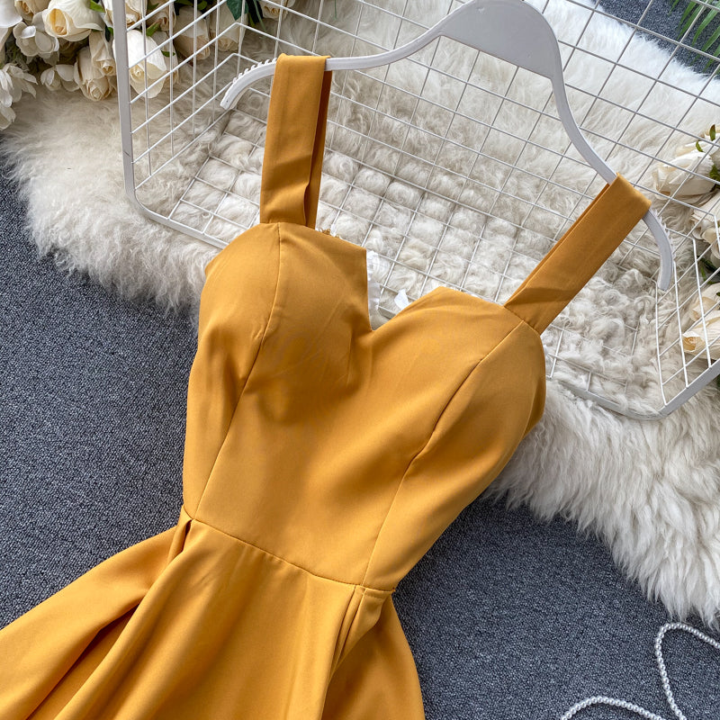 Amatista® | Yellow Sleeveless Cocktail Dress - Image 4