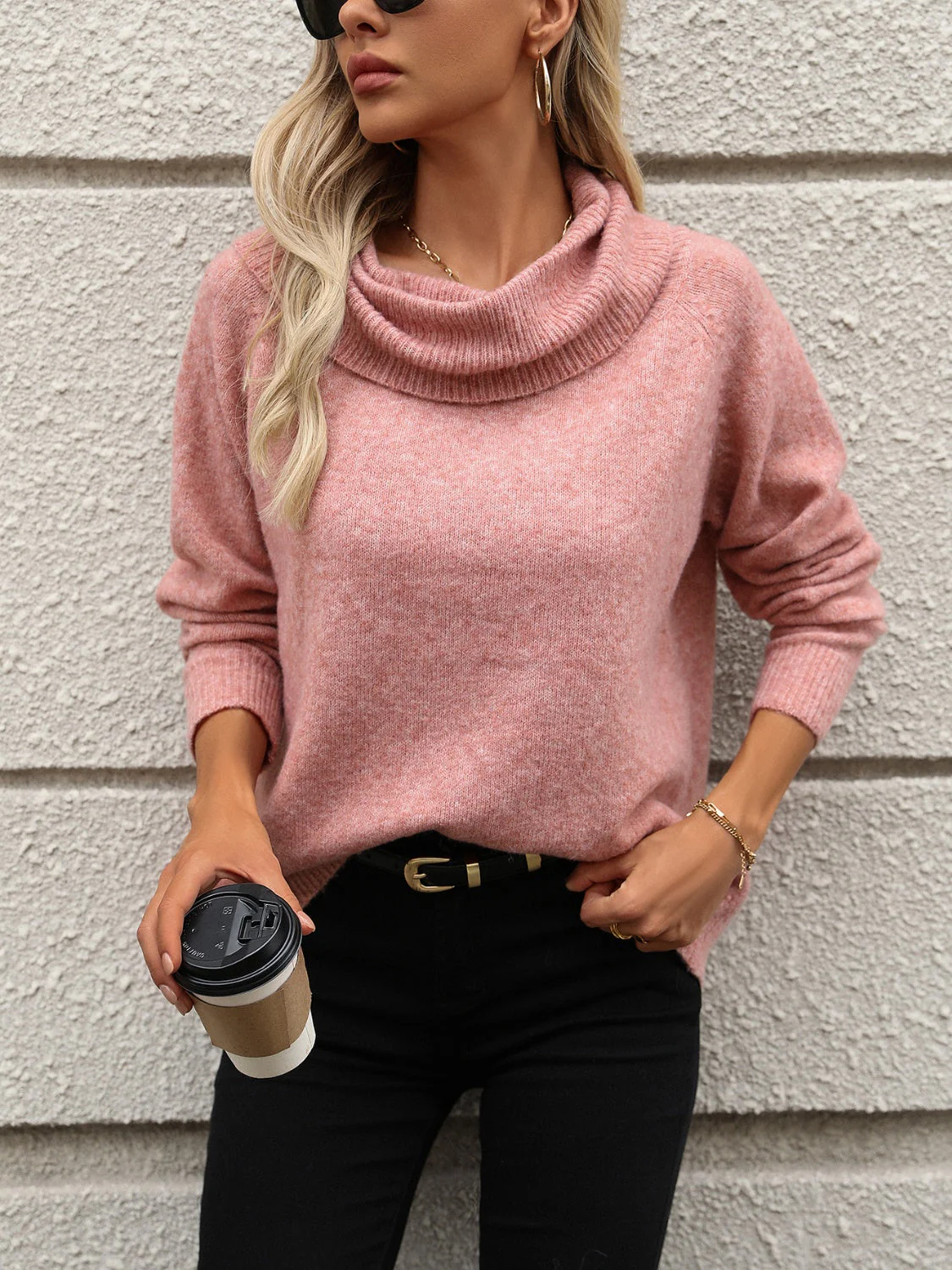 Amelie | Turtleneck sweater with long sleeves - Image 6