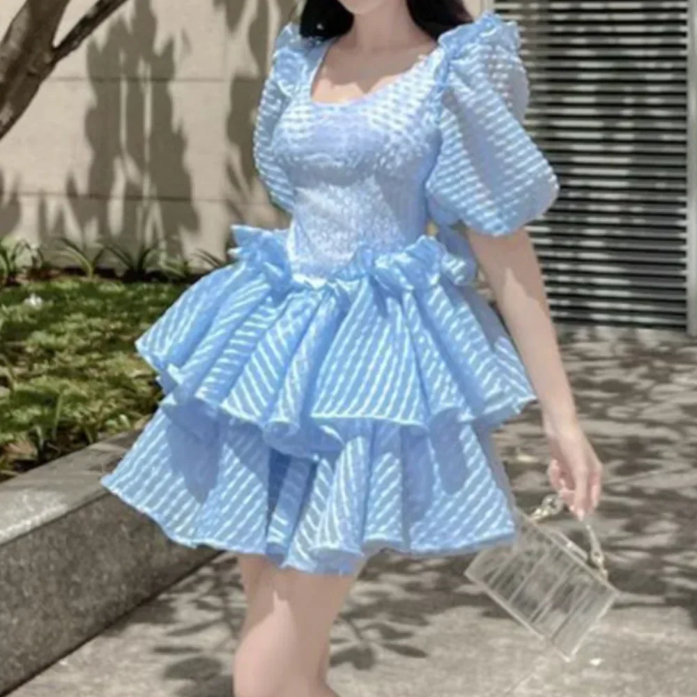 Amira® | Polyester Blue And White Summer - Image 3