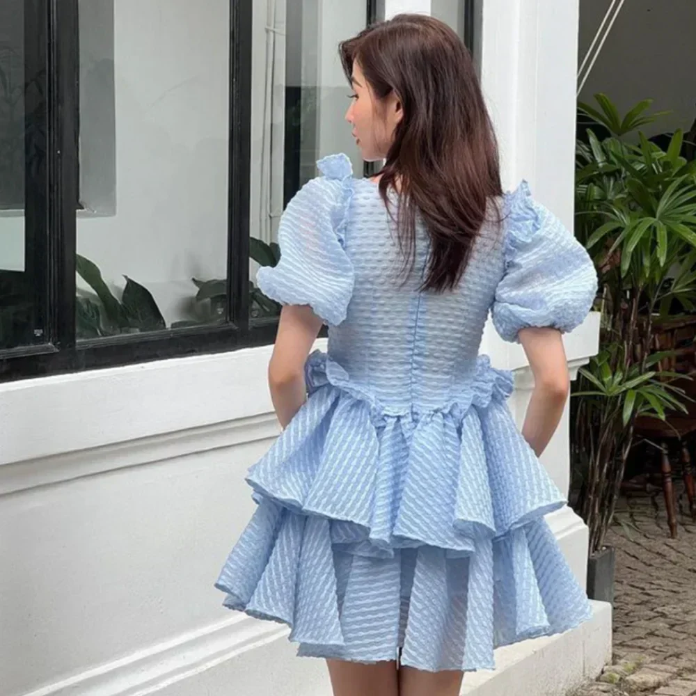 Amira® | Polyester Blue And White Summer - Image 4