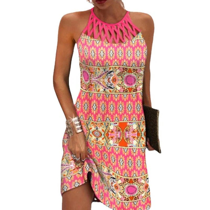 Amparo® | Printed Dress With Halters - Image 5