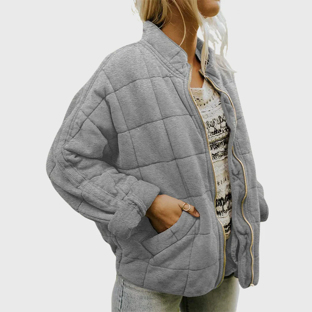 Amy | Quilted jacket with an elegant oversized look - Image 5