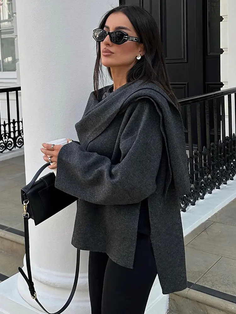 Ana® | Elegant scarf coat - Image 3