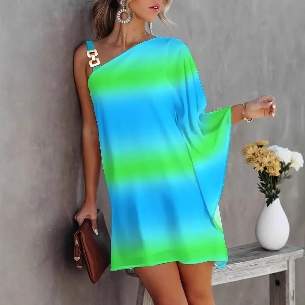 Ana® | Women'S Asymmetric Mini Dress With Decorative Shoulder Detail And Elegant Design