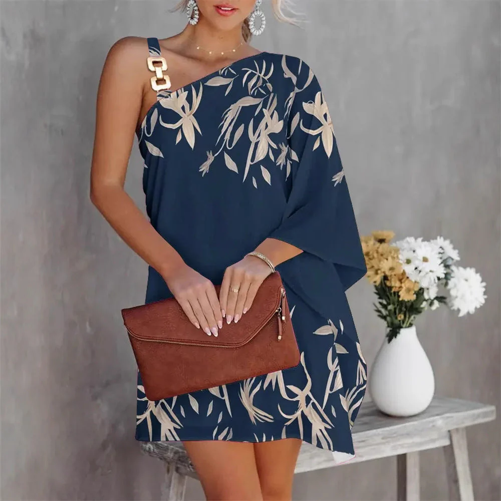 Ana® | Women'S Asymmetric Mini Dress With Decorative Shoulder Detail And Elegant Design - Image 4
