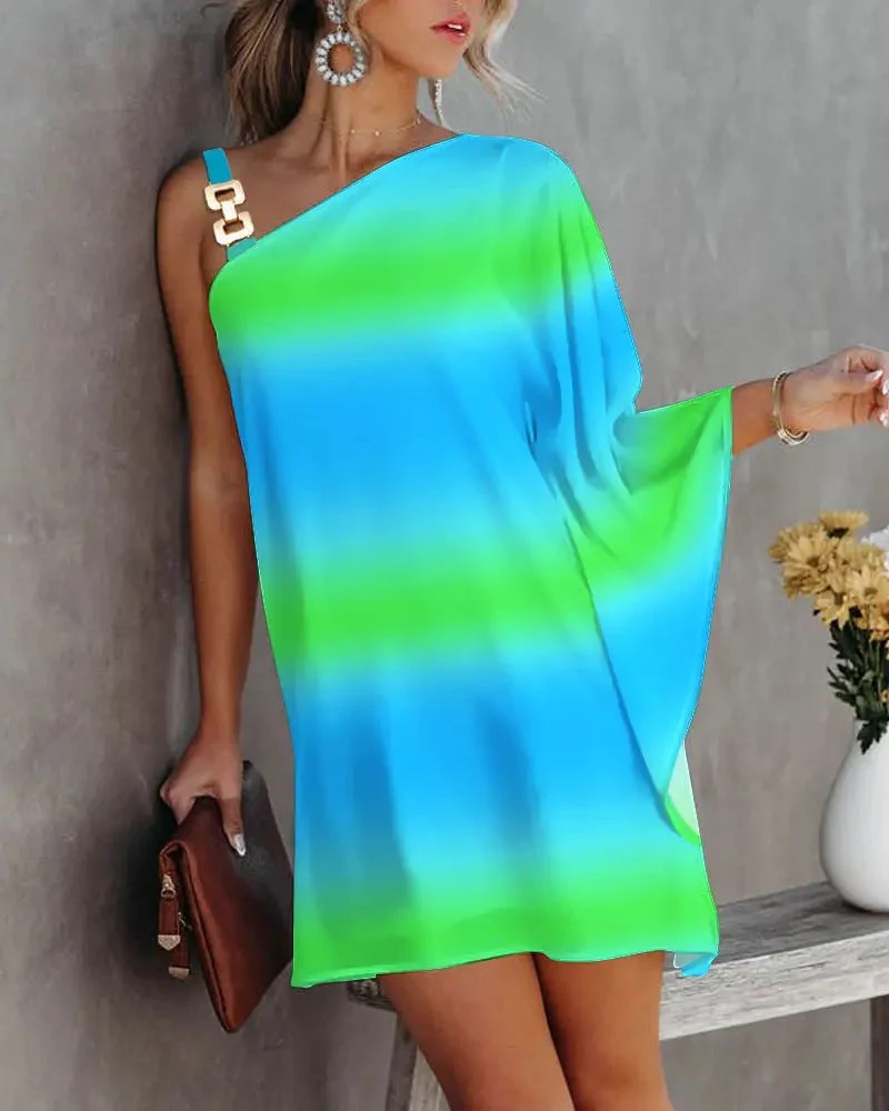 Ana® | Women'S Asymmetric Mini Dress With Decorative Shoulder Detail And Elegant Design - Image 6