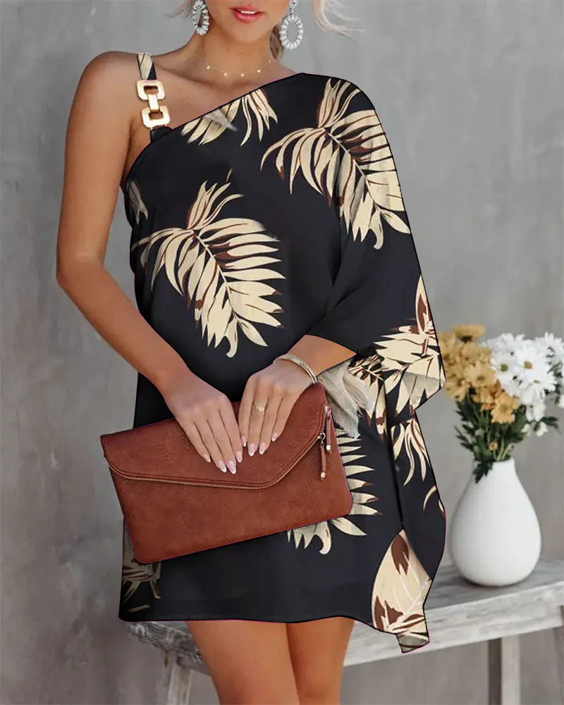 Ana® | Women'S Asymmetric Mini Dress With Decorative Shoulder Detail And Elegant Design - Image 9