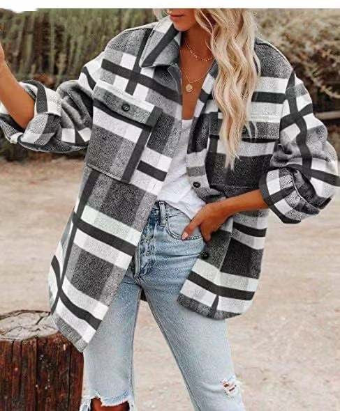 Analia® | Rustic checked women's overshirt - Image 6