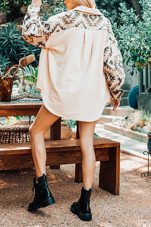 Andrea | Aztec-inspired corduroy winter coat for women. - Image 5