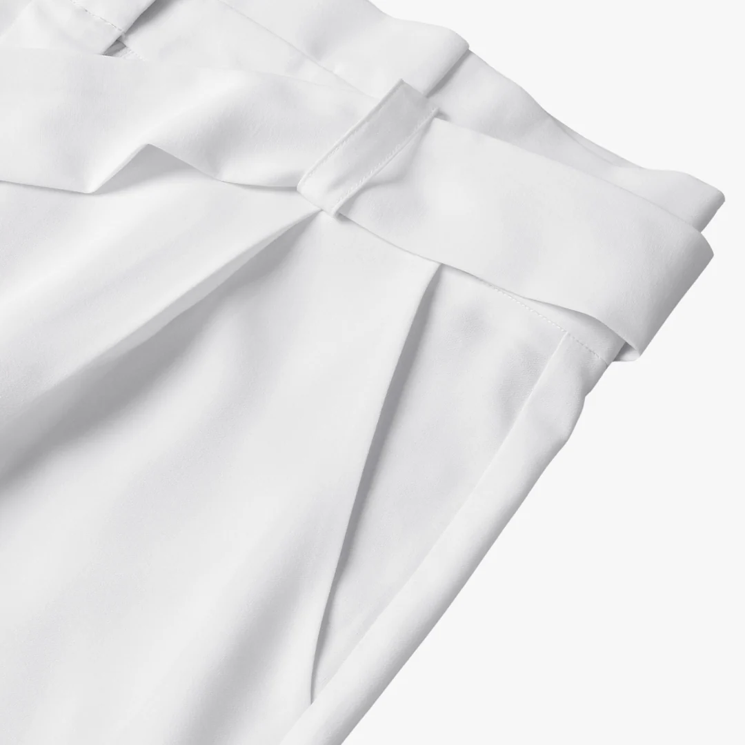 Andrea® | Wide women's trousers with tie belt - Image 4