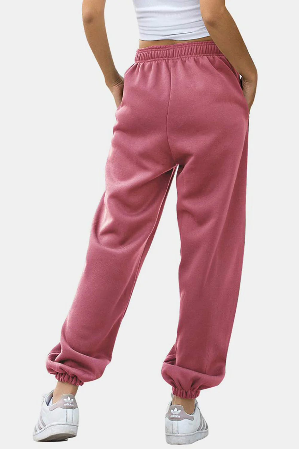 Angela | Jogging pants with elastic waistband and pockets - Image 11