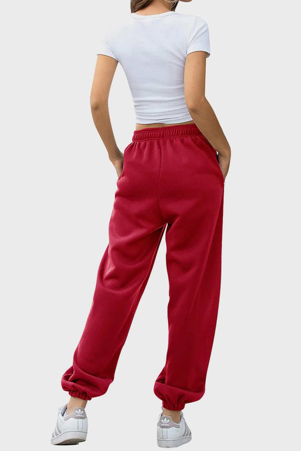 Angela | Jogging pants with elastic waistband and pockets - Image 13