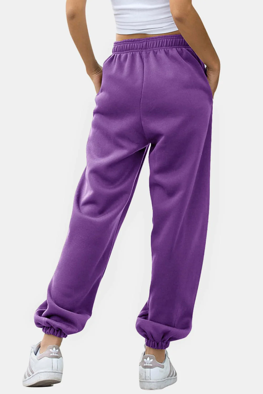 Angela | Jogging pants with elastic waistband and pockets - Image 17