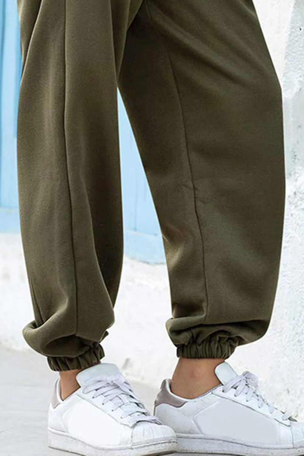 Angela | Jogging pants with elastic waistband and pockets - Image 2