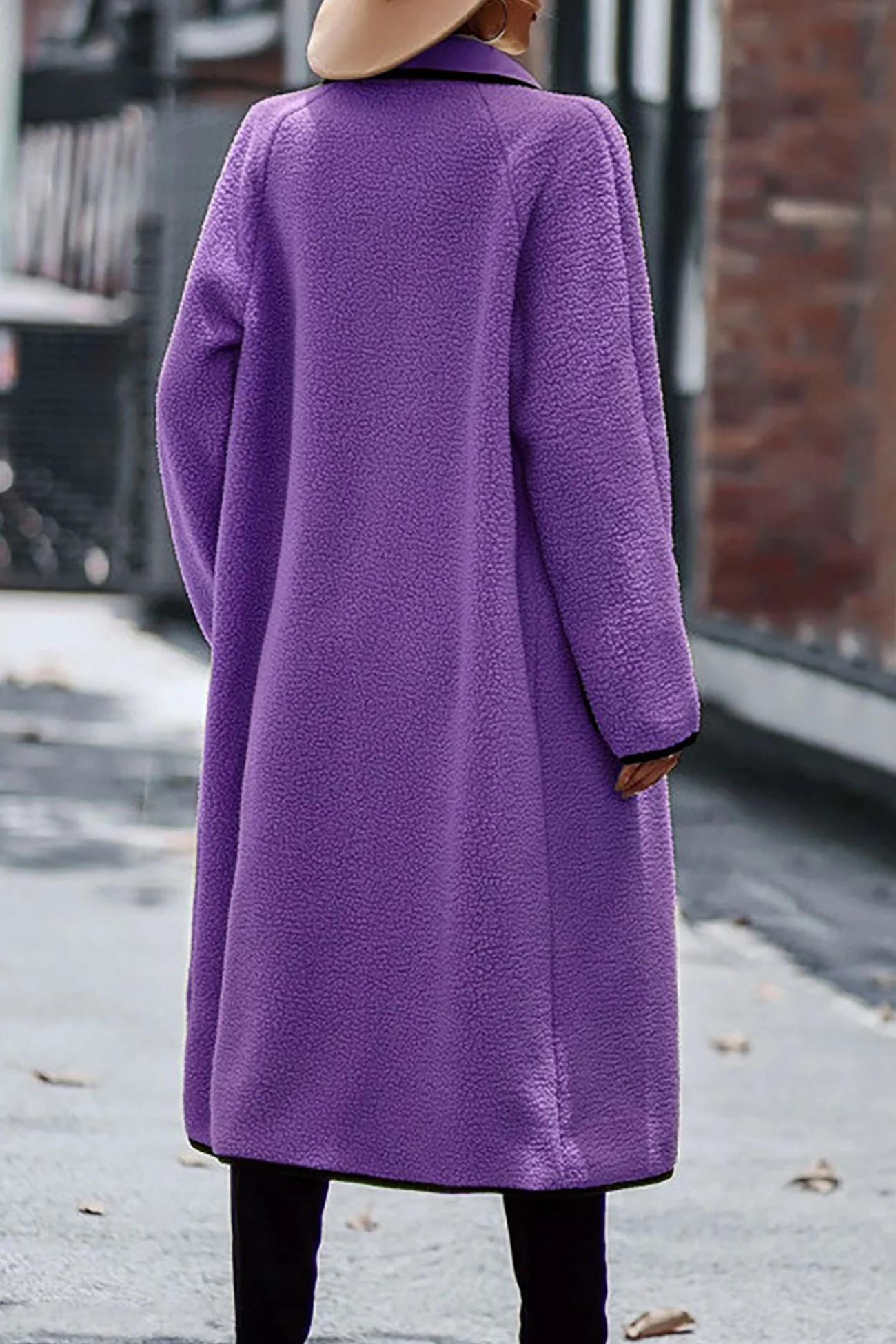 Annelie | Plush cardigan with lapel pockets - Image 5