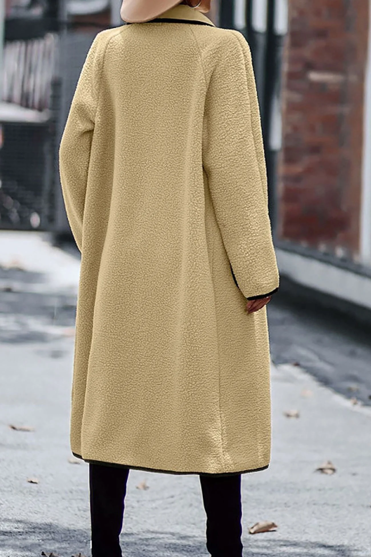 Annelie | Plush cardigan with lapel pockets - Image 9